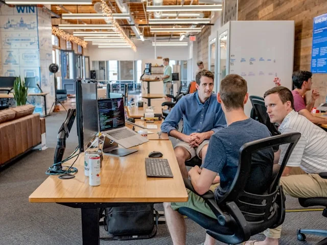Person focusing on clear business communication and thoughtful conversation