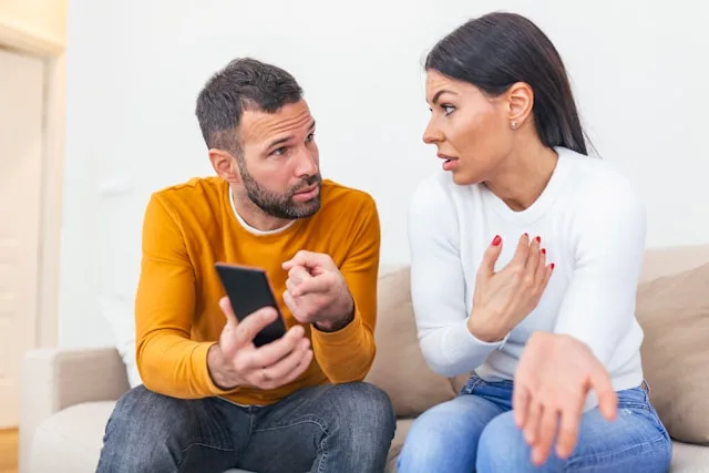 Couple improving communication in relationships through honest dialogue