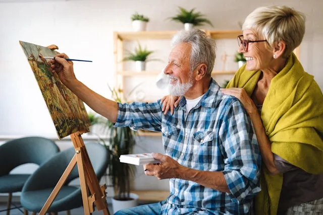 Person exploring creative hobbies as a way to express ideas and emotions