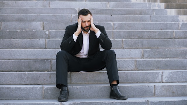 Person feeling disconnected from yourself and detached from inner identity