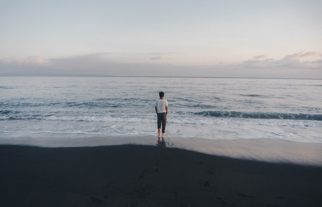 Person finding meaning after loss and slowly rebuilding a sense of purpose