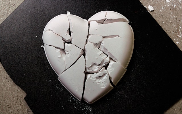 Person slowly getting over an ex and moving forward after a breakup