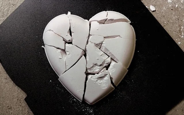 Person slowly getting over an ex and moving forward after a breakup