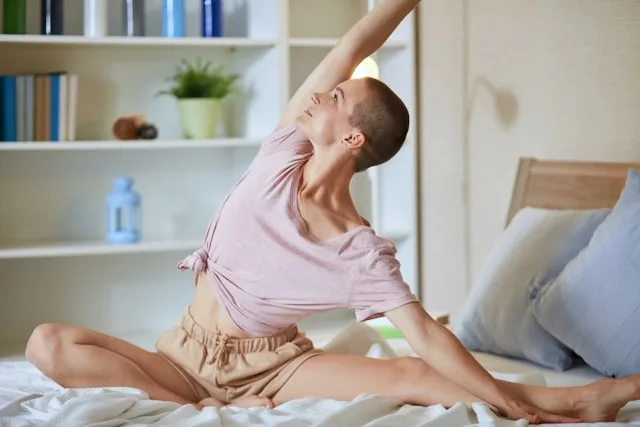 Person focusing on hormonal balance and overall physical and emotional wellbeing