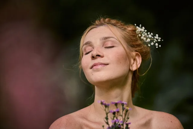 Person experiencing inner healing and reconnecting with emotional balance