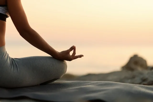 Person finding inner peace and emotional calm