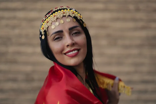 Person reflecting on cultural identity and connection to cultural background